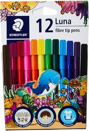 [ST-327-LWP12] Luna Fibre-Tipped Pen  12colStaedtler