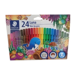 [ST-327-LWP24] Luna Fibre-Tipped Pen  24colStaedtler