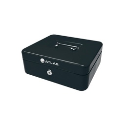 [AS-CB-2001-BK] Cash box W200xL160xH90mm BlackAtlas