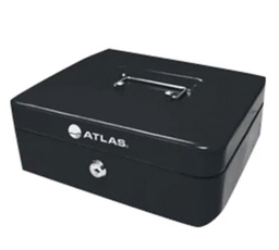 [AS-CB-3002-BK] Cash box W300xL240xH90mm BlackAtlas