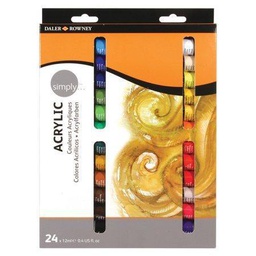[DR-126500024] Acry Col Simply 24x12ml setDaler Rowney
