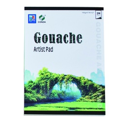 [CD-A412309] Pad Gouache 150g 9x12&quot; 20shtConda Group