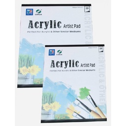 [CD-A412603] Pad Oil &amp; Acry 300g 9x12&quot; 10shConda Group