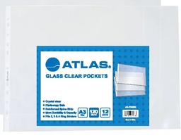 [AS-F32388] Glass clear A3 pokt PP 120 micAtlas