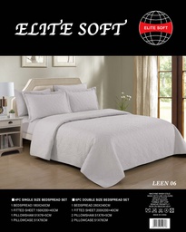 [LEEN06] ELITE SOFT BEDSPREAD 6PC DOUBLE SIZE BEDSPREAD SETELITE SOFT