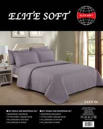 [LEEN04] ELITE SOFT BEDSPREAD 6PC DOUBLE SIZE BEDSPREAD SETELITE SOFT