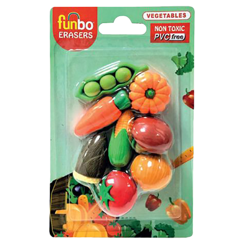 3d Eraser In Blister Pack-Vegetable