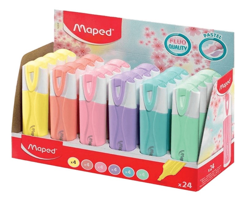 Highlighter Fluopeps Pastel Dsp=24pcs