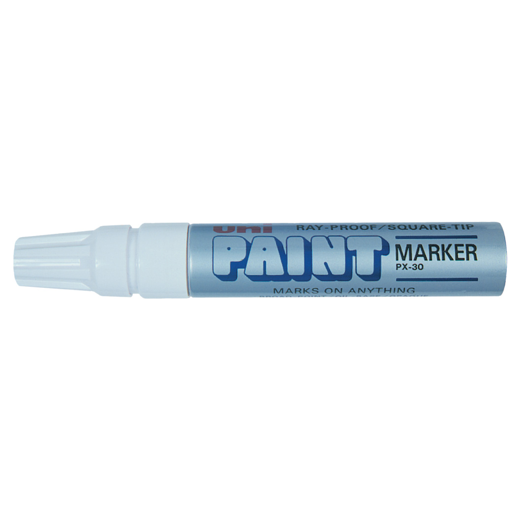 Paint Marker Chisel Tip Silver