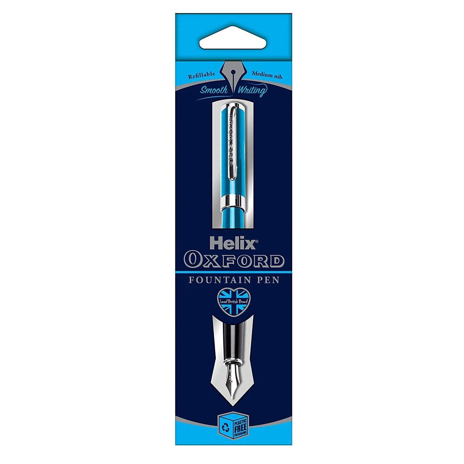 Fountain Pen Light Blue, Blue Ink Pk=1ea