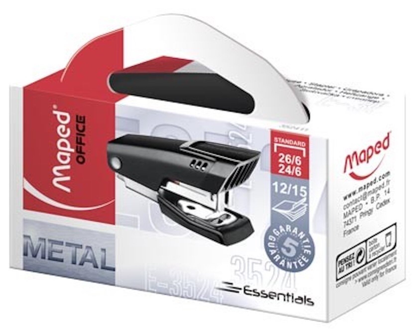 Stapler 26/6 Mini Essentials Box=20