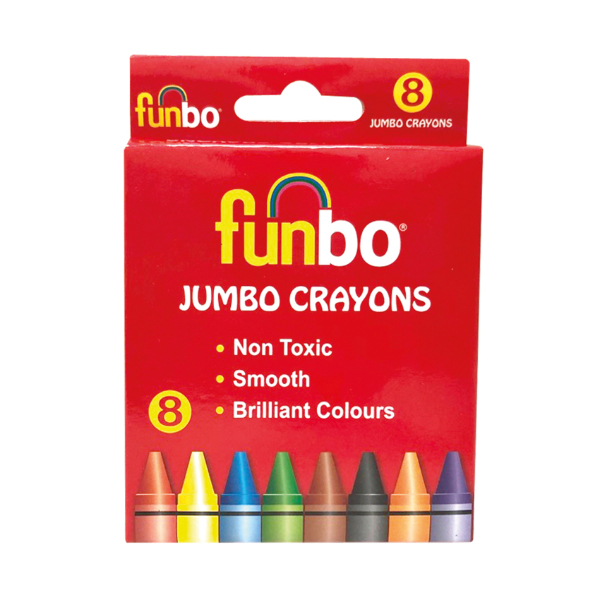 Jumbo Crayons Pack Of 8 Cols