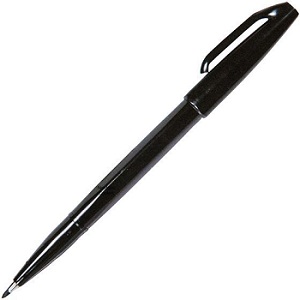 Sign Pen Fibre Tip 2mm Bk