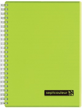 Septcolnotebk B5 80sht Green