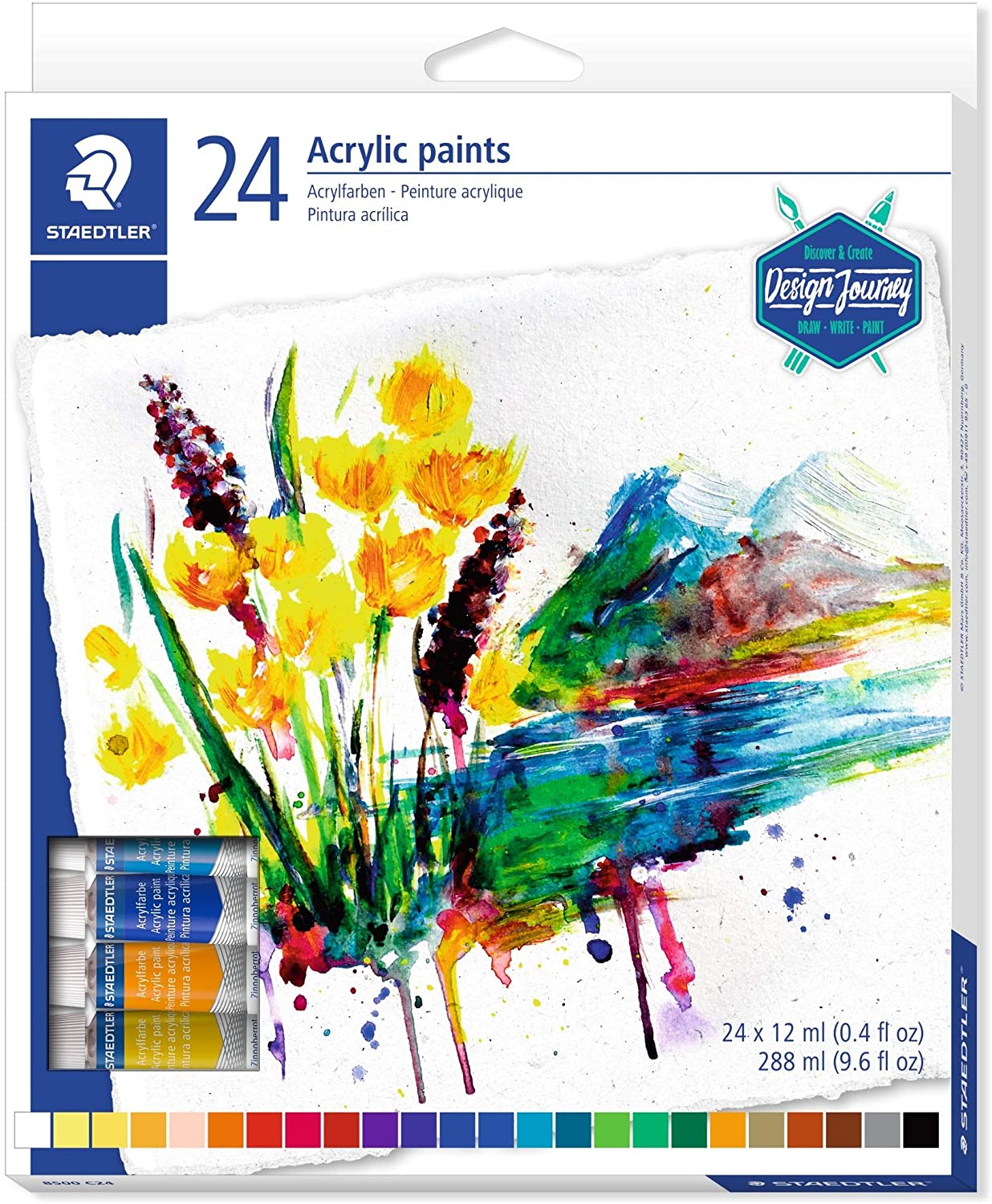 Acrylic Paint Tubes St=24col