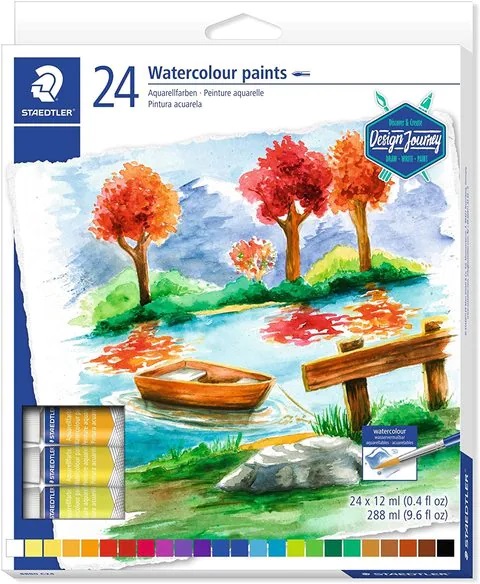Water Color Paints Tubes St=24col