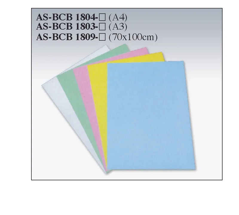 A4 Bristol paper,assorted colors/PAC-100