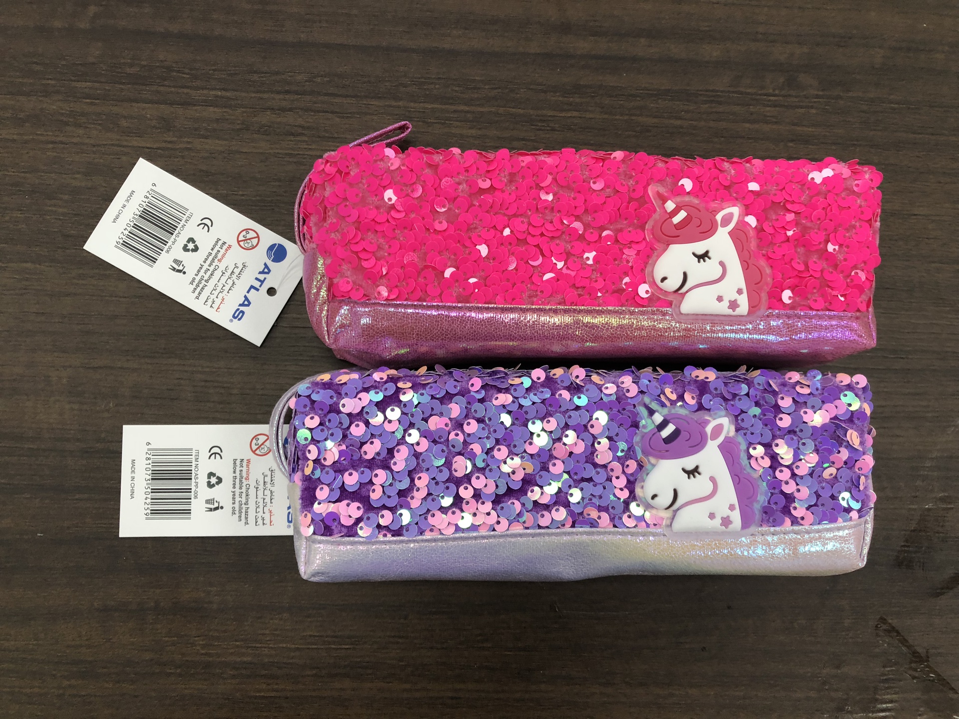 Sequin Unicorn Pencil Case